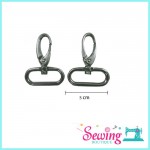 RING - EGG SHAPE-METAL-3CM(SILVER/BLACK/BRONZE) (2PC/PK)